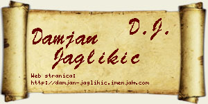 Damjan Jaglikić vizit kartica